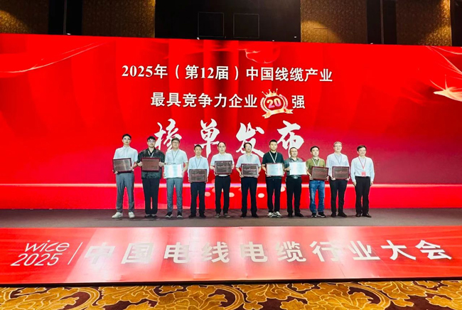 連續(xù)5年！民興電纜榮膺中國(guó)線(xiàn)纜行業(yè)20強(qiáng)、廣東線(xiàn)纜行業(yè)前3強(qiáng)