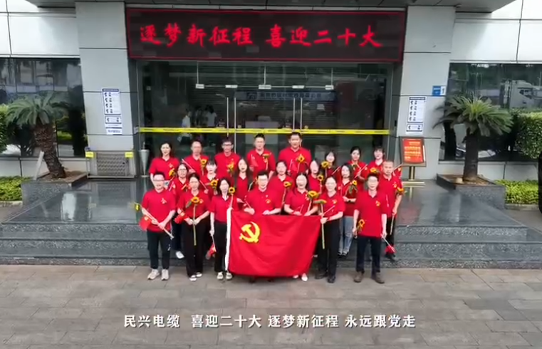 民興電纜喜迎二十大，奮進新征程！