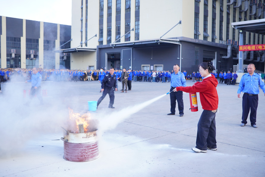 開展消防演習(xí)，筑牢安全防線——民興電纜2025年度消防演習(xí)活動圓滿舉行